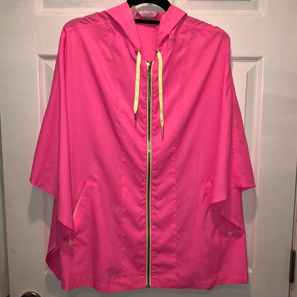 Lilly Pulitzer tropical storm poncho
